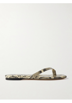 aeyde - Renee Snake-effect Leather Sandals - Animal print - IT35,IT35.5,IT36,IT36.5,IT37,IT37.5,IT38,IT38.5,IT39,IT39.5,IT40,IT40.5,IT41,IT41.5,IT42
