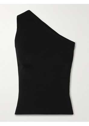 Nili Lotan - Vivianne One-shoulder Stretch-knit Tank - Black - x small,small,medium,large,x large