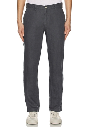 onia Linen Trouser in Charcoal. Size 30, 32, 36.