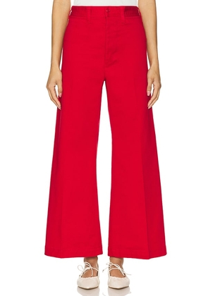 Polo Ralph Lauren Cropped Wide Leg Pants in Red. Size 10, 2, 8.