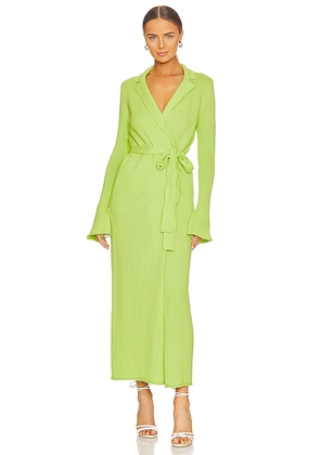 SER.O.YA Venetia Cardigan Dress in Green. Size XXS.