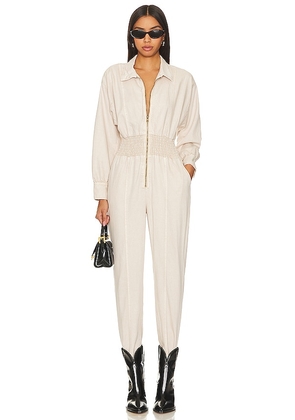 Young, Fabulous & Broke Oscar Jumpsuit in Cream. Size S, XS.