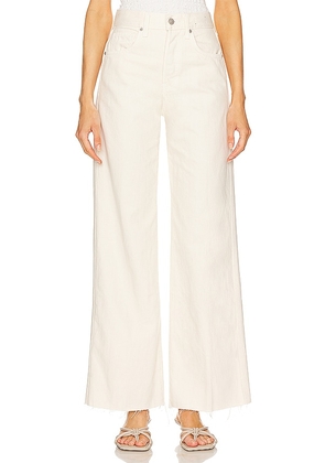Veronica Beard Taylor High Rise Wide Leg in Ivory. Size 26, 27, 28.