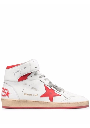 Golden Goose Sky-Star high-top lace-up sneakers - White