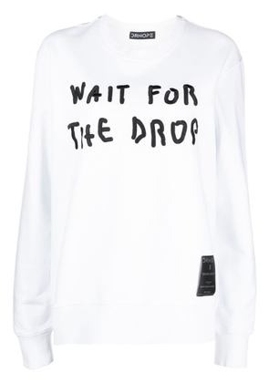 DRHOPE graphic-print cotton sweatshirt - White