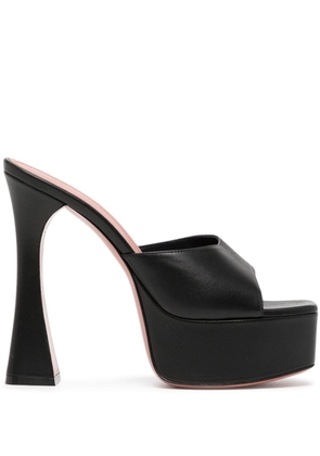 Amina Muaddi open-toe platform sandals - Black
