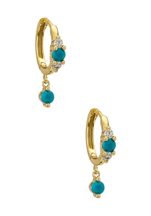 Casa Clara Madeline Earrings in Turquoise.