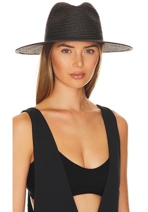 Hat Attack Luxe Vented Packable Hat in Black.