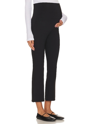HATCH The Ultimate Before, During, After Crop Flare Legging in Black. Size L, S, XL, XS.