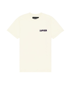 Bianca Chandon Lover Side Logo Shirt in Cream. Size M, S, XL.