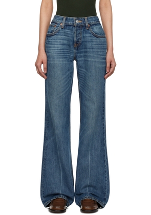 Re/Done Blue Loose Boot Jeans
