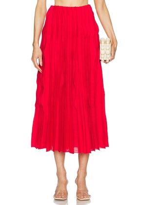 Cult Gaia Jaylin Skirt in Red. Size M, S, XS.