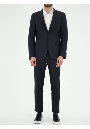 Tonello Blue Wool Pinstripe Suit