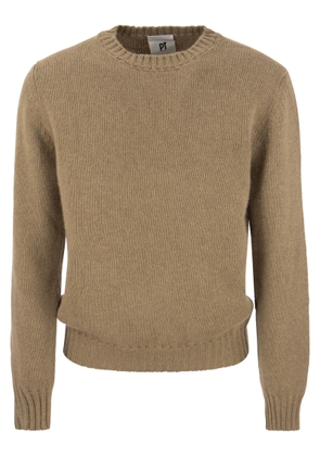 Pt Torino Crew-Neck Pullover In Wool And Angora Blend