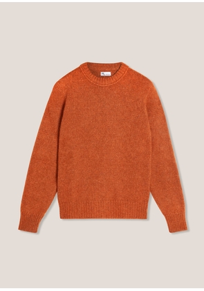 Doppiaa Aappio Orange Wool And Alpaca Sweater