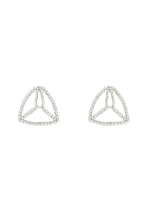 Area Crystal Pyramid Earrings