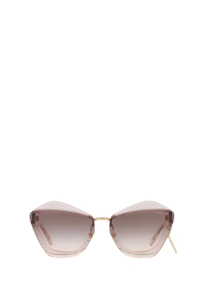 Miu Miu Eyewear Mu 01Xs Light Brown Transparent Sunglasses