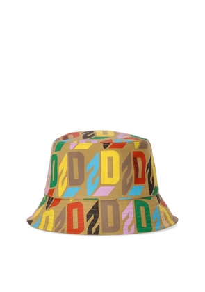 Dsquared2 Logo Printed Wide Brim Bucket Hat