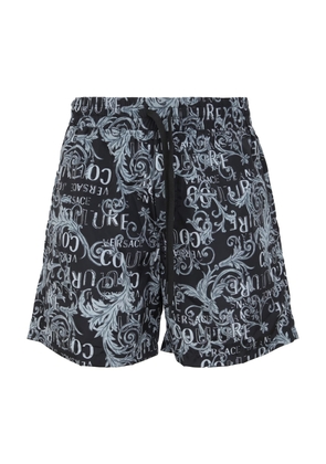 Versace Jeans Couture Print Logo Couture Shorts