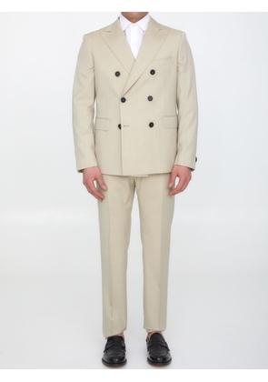 Tonello Sand-Colored Wool Two-Piece Suit