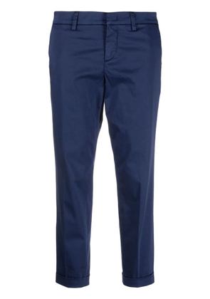 Fay Blue Stretch-Cotton Trousers
