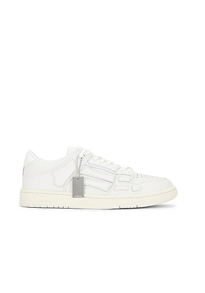 Amiri Skel Top Low in White - White. Size 41 (also in 42, 43, 44, 45, 46, 47).
