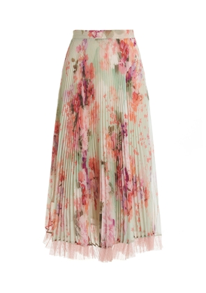 Twinset Pleated Floral Skirt