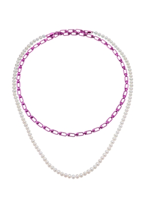 Eéra Reine Double Necklace With Pearls
