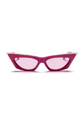 Valentino Eyewear V-Goldcut I - Pink / White Gold Sunglasses