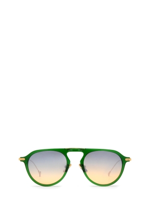 Eyepetizer Steven Transparent Green Sunglasses