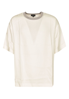 Giorgio Armani Round Neck Oversized Plain T-Shirt