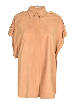 Dondup Asymmetric Sleeved Round Hem Shirt