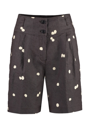 Aspesi Polka-Dot Cotton Bermuda-Shorts