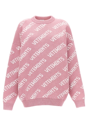 Vetements Lurex Monogram Sweater