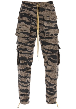 Rhude Cargo Pants With Tiger Camo Motif All-Over
