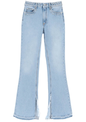 Alessandra Rich Flared Jeans With Studs