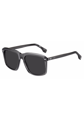 Hugo Boss Dark Grey Square Mens Sunglasses BOSS 1420/S 0KAC/IR 55