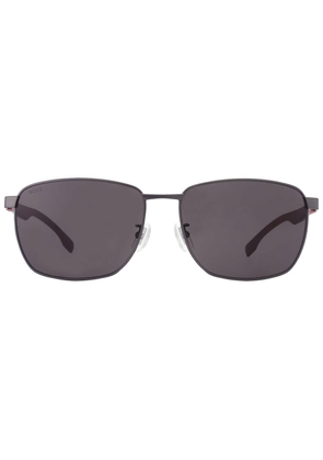 Hugo Boss Grey Rectangular Mens Sunglasses BOSS 1469/F/SK 0R80/IR 62