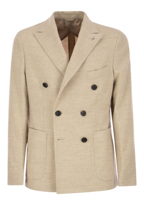 Peserico Wool And Viscose Double-Breasted Blazer