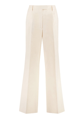 Prada High-Rise Cotton Trousers
