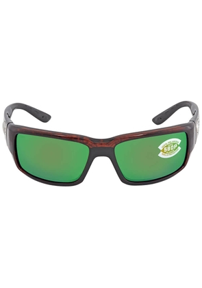 Costa Del Mar Fantail Green Mirror Polarized Polycarbonate Unisex Sunglasses TF 10 OGMP 59