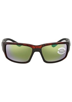 Costa Del Mar FANTAIL Green Mirror Polarized Glass Mens Sunglasses TF 10 OGMGLP 59