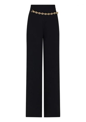 Paco Rabanne Black Wide Leg Trousers With Belt