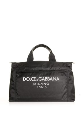 Dolce & Gabbana Nylon Bag With Rubberized Logo