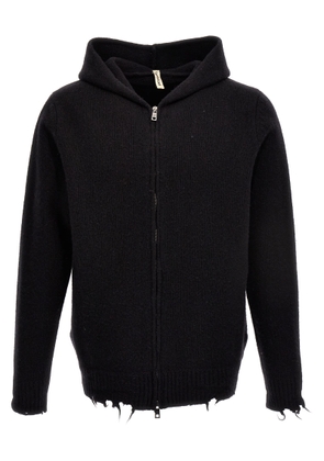 Giorgio Brato Destroyed Details Hooded Cardigan
