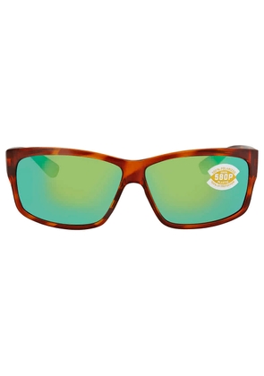 Costa Del Mar Cut Green Mirror Polarized Polycarbonate Mens Sunglasses UT 51 OGMP 60