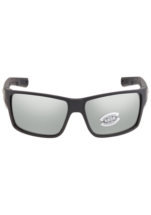 Costa Del Mar REEFTON PRO Grey Silver Mirror Polarized Glass Mens Sunglasses 6S9080 908004 63