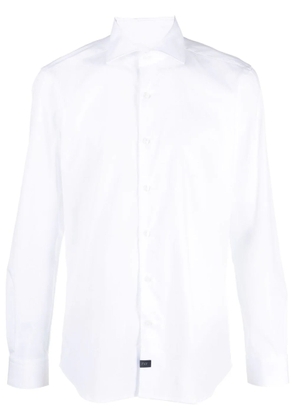 Fay White Stretch-Cotton Shirt
