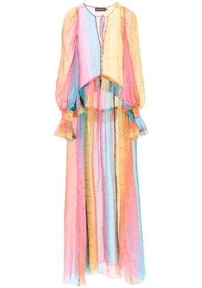 Siedres Alora Long Silk Chiffon Dress