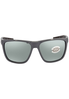 Costa Del Mar Ferg XL Grey Silver Mirror Polarized Glass Mens Sunglasses 6S9012 901210 62